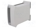 Enclosure: for DIN rail mounting; Y: 101mm; X: 45mm; Z: 119mm; ABS