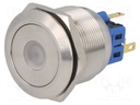 Switch: vandal resistant; Pos: 2; SPDT; 3A/220VAC; 5A/24VDC; IP65