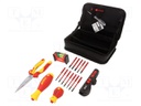 Kit: general purpose; for electricians; 21pcs.