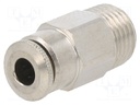 Push-in fitting; straight; M10x1; 0÷30bar; Application: air; 4mm