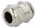 Cable gland; M20; IP68; Mat: brass; Body plating: nickel