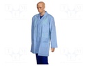 Coat; ESD; XXL; cotton,polyester,conductive fibers; 115g/m2