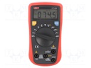 Digital multimeter; LCD (2000),with a backlit; Diode test: yes