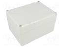 Enclosure: multipurpose; X: 120mm; Y: 160mm; Z: 92mm; EUROMAS II; ABS