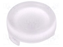 LED lens; round; Mat: polycarbonate; transparent; 5mm; UL94V-2