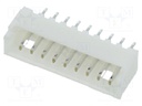 Socket; wire-board; male; 1.25mm; PIN: 9; THT; 125V; 1A; tinned