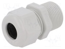 Cable gland; with long thread; PG13,5; IP68; Mat: polyamide