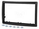 Radio mounting frame; Renault; 2 DIN; black