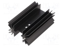 Heatsink: extruded; TO218,TO220,TO247; black; L: 25mm; W: 41.6mm