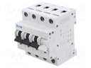 Circuit breaker; 230/400VAC; Inom: 16A; Poles: 3+N; DIN; Charact: C