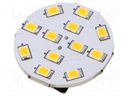 LED lamp; warm white; G4; 12VDC; 12VAC; 170lm; 2W; 140°; 2800K