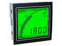 DC POWERED RATE METER. PROGRAMABLE TO READ RATE/SPEED FROM DC PULSING SENSORS, POSITIVE LCD, WITH 2 ALARM OUTPUTS 95AC5327