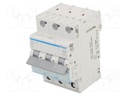 Circuit breaker; 230/400VAC; Inom: 10A; Poles: 3; DIN; Charact: B