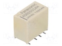 Relay: electromagnetic; DPDT; Ucoil: 4.5VDC; 0.3A/125VAC; 1A/30VDC