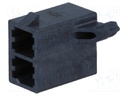 Socket; wire-board; male; Mega-Fit; 5.7mm; PIN: 2; Layout: 2x1; 23A