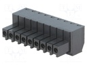 Pluggable terminal block; 3.5mm; ways: 9; straight; plug; female