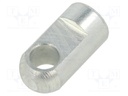 Mounting element for gas spring; Mat: zinc plated steel; 8.1mm