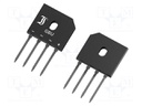 Single-phase bridge rectifier; Urmax: 50V; If: 10A; Ifsm: 220A; GBU