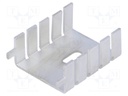 Heatsink: moulded; TO220; L: 33mm; W: 25.4mm; H: 12.7mm; 20K/W; plain