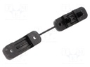 Snap handle; polyamide; black; Mounting hole: Ø8mm