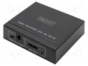 Splitter; HDCP 1.4,HDMI 1.4; black; Input: DC socket,HDMI socket