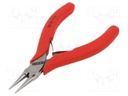 Pliers; precision,half-rounded nose; 115mm