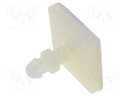 PCB distance; polyamide; L: 8mm; self-adhesive; Colour: natural