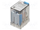 Relay: electromagnetic; 4PDT; Ucoil: 110VDC; 7A/250VAC; 7A/30VDC