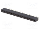 Socket; pin strips; female; PIN: 15; straight; 2.54mm; THT; 1x15