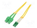 Fiber patch cord; LC/APC,SC/APC; 3m; LSZH; Optical fiber: 9/125um