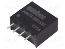 Converter: DC/DC; 1W; Uin: 2.97÷3.63V; 15VDC; Iout: 67mA; SIP4; 1.8g