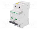 Circuit breaker; 400VAC; Inom: 13A; Poles: 1+N; DIN; Charact: C; 6kA