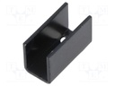 Heatsink: moulded; U; SOT32,TO126; black; L: 25mm; W: 12mm; H: 15mm