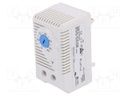 Sensor: thermostat; Contacts: NO; 10A; 120VAC; IP20; Mounting: DIN