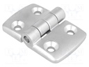 Hinge; Width: 72mm; aluminium; H: 48mm