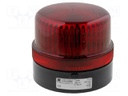 Signaller: lighting; flashing light; red; Series: FLG; 24VDC; 24VAC