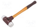 Hammer; 295mm; W: 90mm; 400g; 30mm; round; aluminum; wood; SIMPLEX