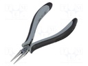 Pliers; round; ESD; Blade length: 20mm; Tool length: 130mm