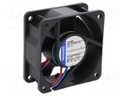 Fan: DC; axial; 60x60x25mm; 35m3/h; 28dBA; slide bearing; 4100rpm