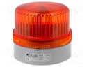 Signaller: lighting; continuous light; orange; Series: WLG; IP65