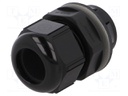 Cable gland; IP68; Mat: polyamide; black; push-in