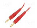 Test lead; 60VDC; 30VAC; 19A; 4mm banana plug-4mm banana plug