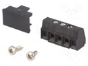 PCB terminal block; angled 90°; 3.81mm; ways: 3; on PCBs,screw