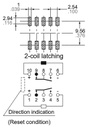 Relay: electromagnetic; DPDT; Ucoil: 3VDC; Icontacts max: 2A; SMD