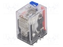 Relay: electromagnetic; 4PDT; Ucoil: 12VDC; 5A/250VAC; 5A/30VDC; 5A