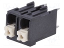 PCB terminal block; straight; 5mm; ways: 2; on PCBs; 0.2÷1.5mm2