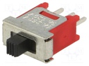 Switch: slide; Pos: 3; SP3T; 3A/120VAC; 3A/28VDC; ON-OFF-ON; 1000MΩ