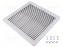 Filter; IP54; 224x224mm; Colour: grey (bright)