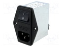 Connector: AC supply; socket; male; 4A; 250VAC; IEC 60320; -25÷85°C