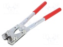 Tool: for crimping; ring tube terminal